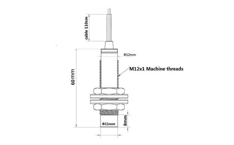NPN DC6-36V 4mm Normally Open Proximity Switch-3 Inductive Proximity Sensor Lj12A3-4-Z/Bx
