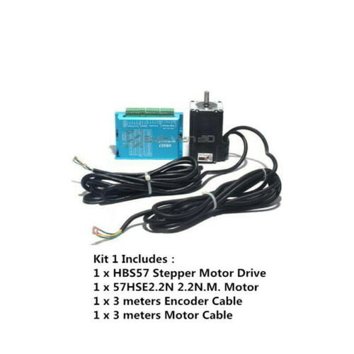 57HSE2.2N 2.2NM Stepper Motor with HBS57 Closed-loop Stepper Motor Driver