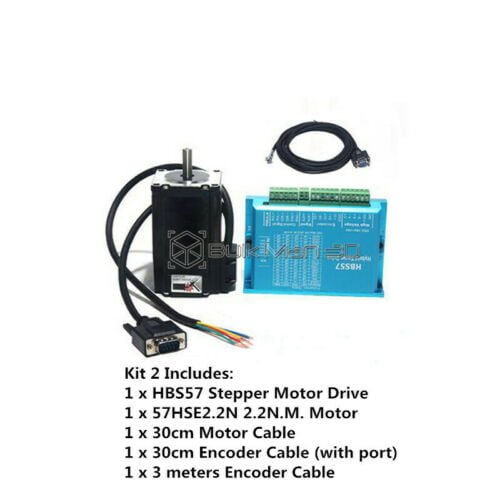 57HSE2.2N 2.2NM Stepper Motor with HBS57 Closed-loop Stepper Motor Driver