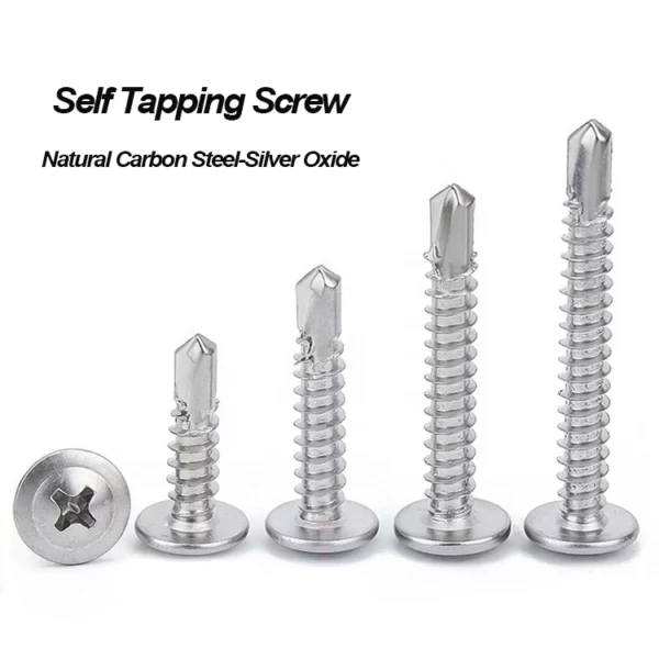 Self Tapping Screw-Natural Carbon Steel-Zinc plated