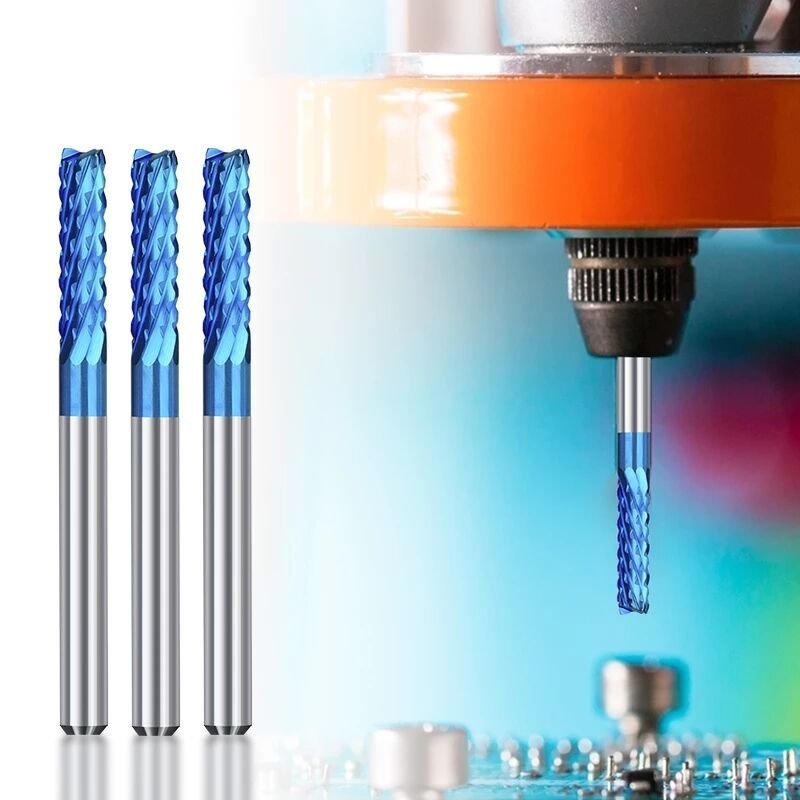 Nano Blue Coated PCB Milling Cutter