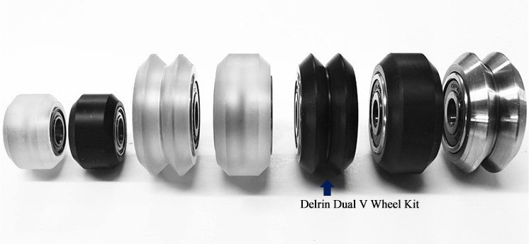 Delrin Dual V Wheel Kit