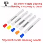 Stainless Steel Nozzle Cleaning Needle Kit for 3D Printer