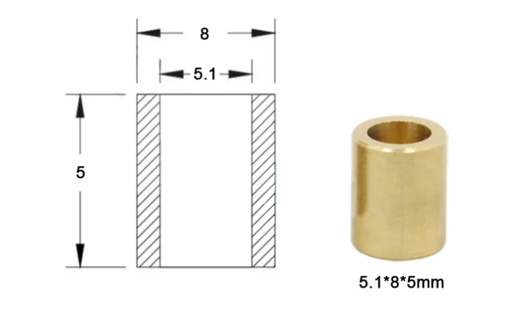M5 Copper Spacer