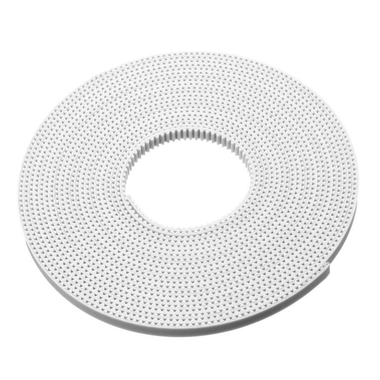 6mm GT2 Timing Belt White with Steel Core Open Synchronous Belt PU