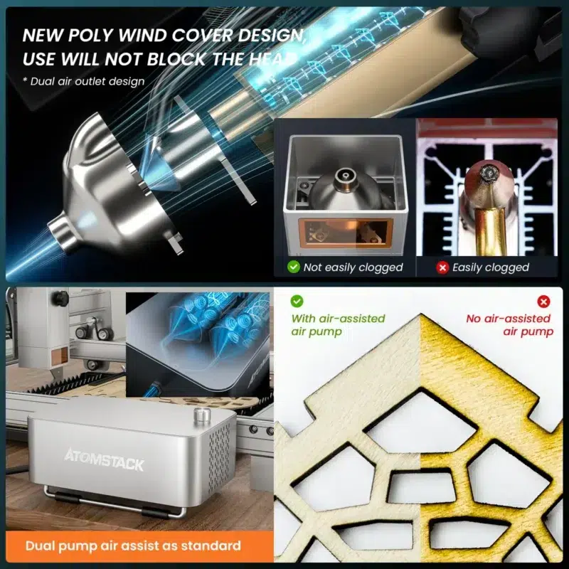 Atomstack X30 Pro 33W 6-core Laser Engraving and Cutting Machine