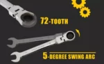 Metric Ratchet Wrench Key Set