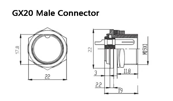 GX20 Male And Female Connector4 1