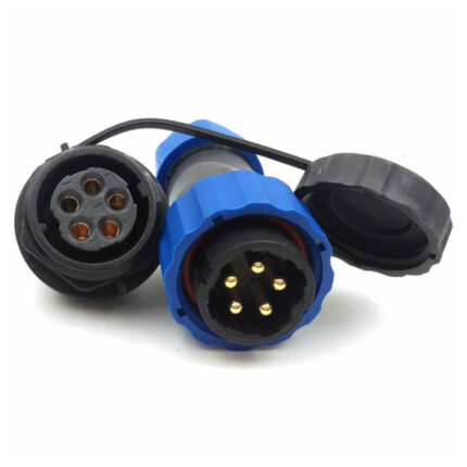 SD13 Waterproof Panel Mount Aviation Connector Male Plug Female Socket IP68 5pin