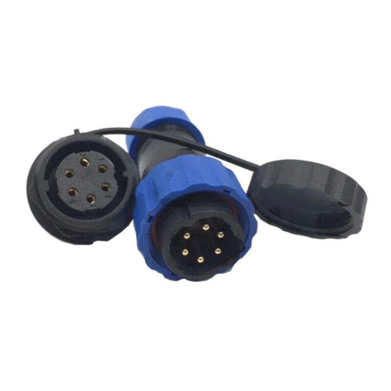 SD13 Waterproof Panel Mount Aviation Connector Male Plug Female Socket IP68 6 pin SD13 Waterproof Panel Mount Aviation Connector Male Plug Female Socket IP68 6 pin