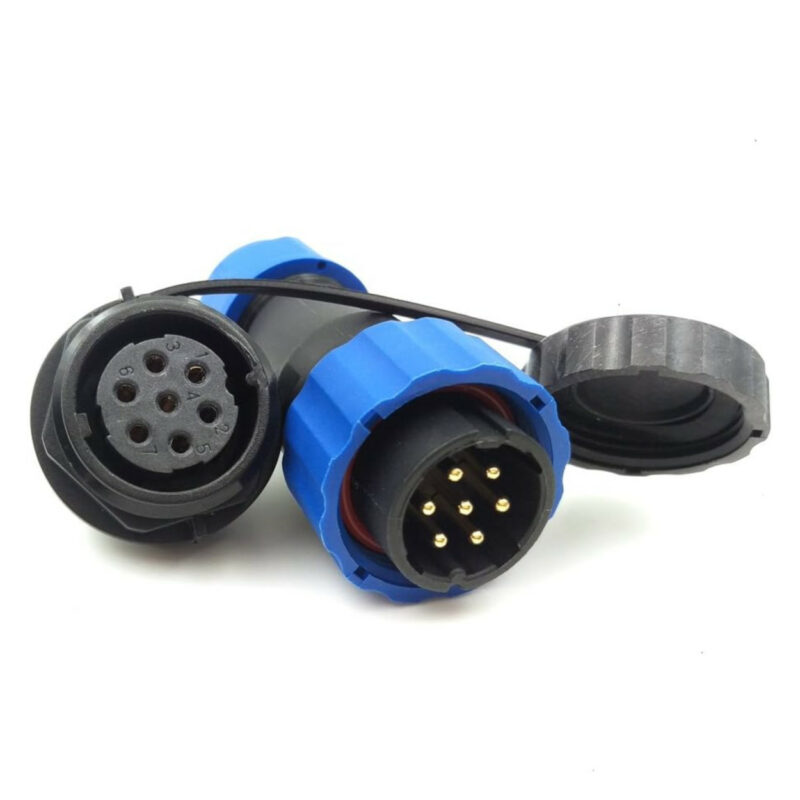 SD13 Waterproof Panel Mount Aviation Connector Male Plug Female Socket IP68 7 pin SD13 Waterproof Panel Mount Aviation Connector Male Plug Female Socket IP68 7 pin