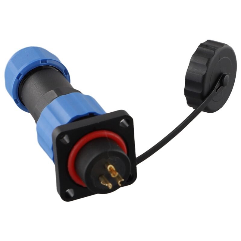 SD16 3 pin Square Waterproof Connector plug Socket IP68