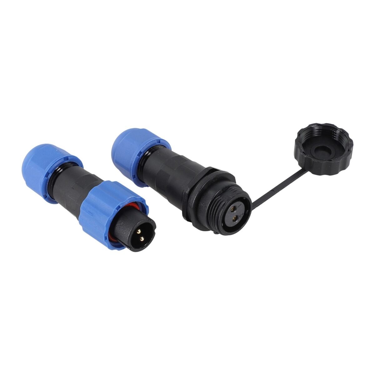 SD13 Waterproof Cable Mount Aviation Connector Male Plug Female Socket IP68 2 pin