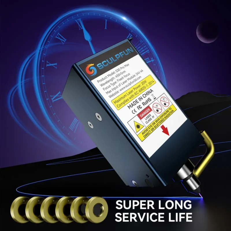 SCULPFUN S30 /Pro/Max 6Pcs Original Lens Highly Transparent Anti-oil Anti-Smoke Laser Engraving Machine Part - Image 6