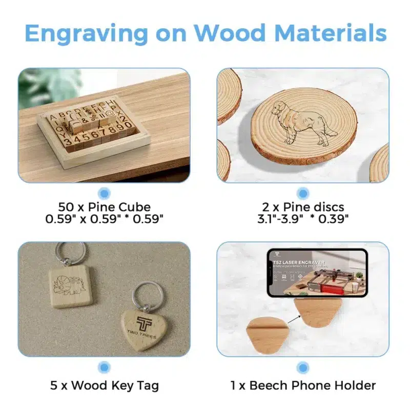 75 Pieces Engraver Material Pack2 75 PCS DIY Engraver Material Pack - Image 3