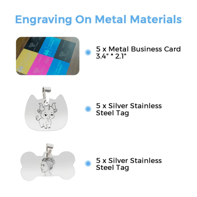 75 Pieces Engraver Material Pack4 75 PCS DIY Engraver Material Pack - Image 6