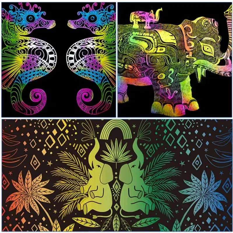Laser Engraving Machine Color Gradient Drawing Paper Set DIY. Laser Engraving Machine Color Gradient Drawing Paper Set DIY - Image 3