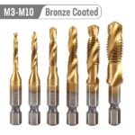 Hex Shank Drill-Bronze Coated