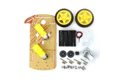 Robot Car Chassis Kit Speed Encoder Battery Box 2WD Ultrasonic Module for1