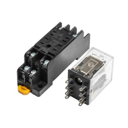 HH52P AC 24V Coil DPDT 8 Pins Electromagnetic Power Relay With DYF08A Base