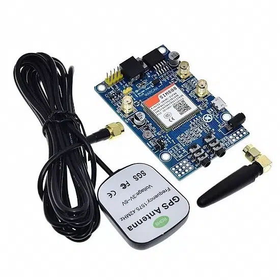 SIM808 Module with GSM and GPS Antenna