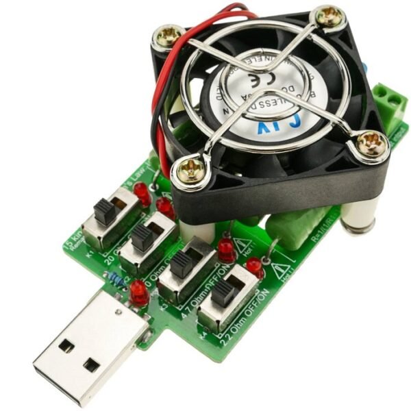 Electronic load resistance 4 x 5VDC 1A 2A 3A with fan