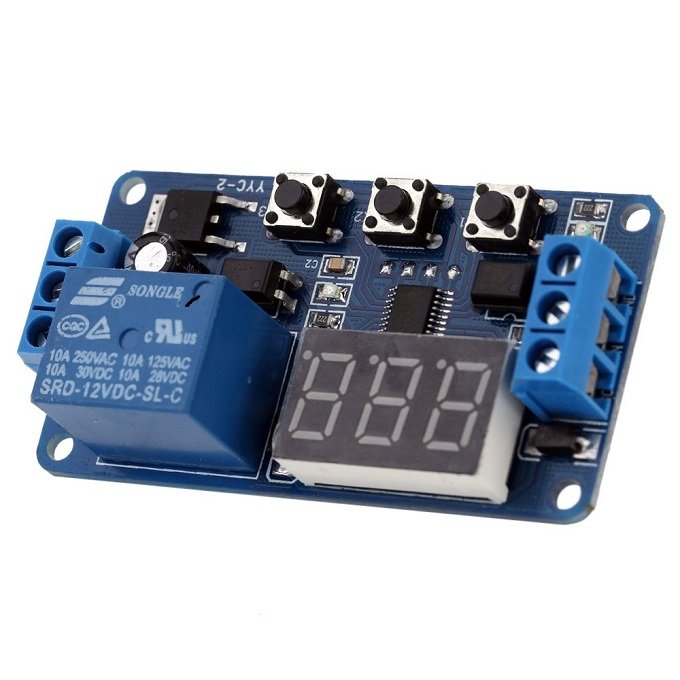2V LED Display Automation Digital Delay Timer Control Switch Relay Module