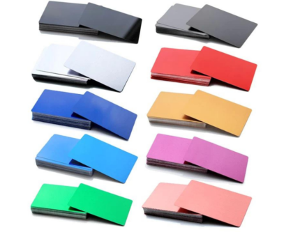 Metal Business Card 0.2mm Thickness Aluminum Alloy Blanks Card