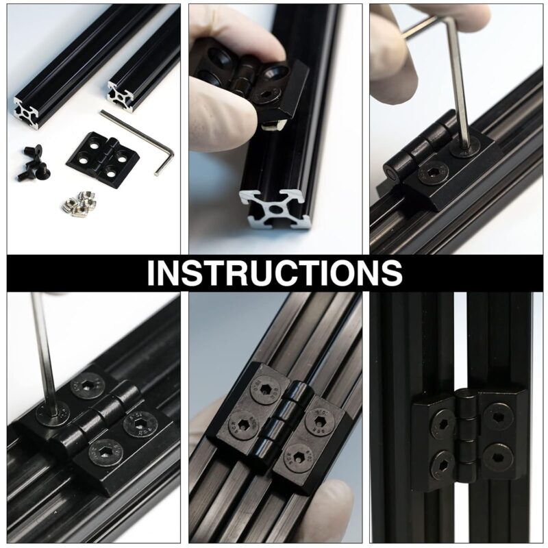 Zinc Alloy Hinge for V-Slot 2020 Series Aluminum Profile Zinc Alloy Hinge for V-Slot 2020 Series Aluminum Profile