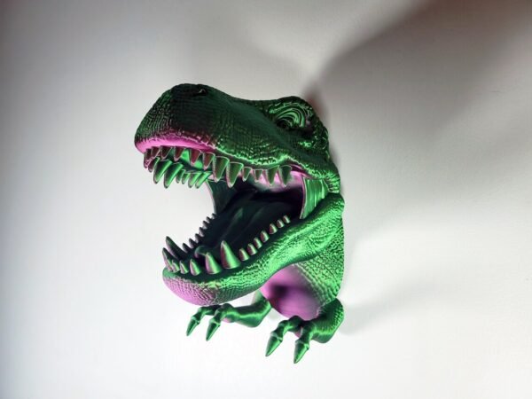3D Printed T-Rex Wall Art and Headphones Holder