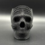 Pen Candy Makeup Brush Skull holder 3D printed Skull