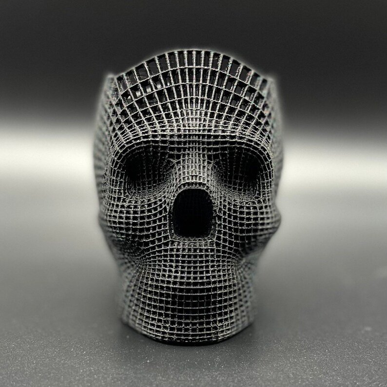 Pen Candy Makeup Brush Skull holder 3D printed Skull