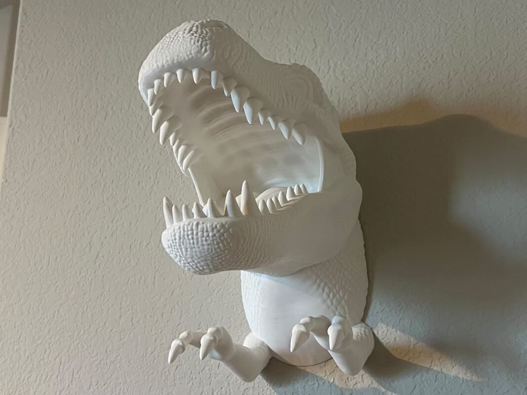 T-Rex Wall Art, T-Rex Wall Decor, Tech Accessories, T-Rex Wall Mount, T ...