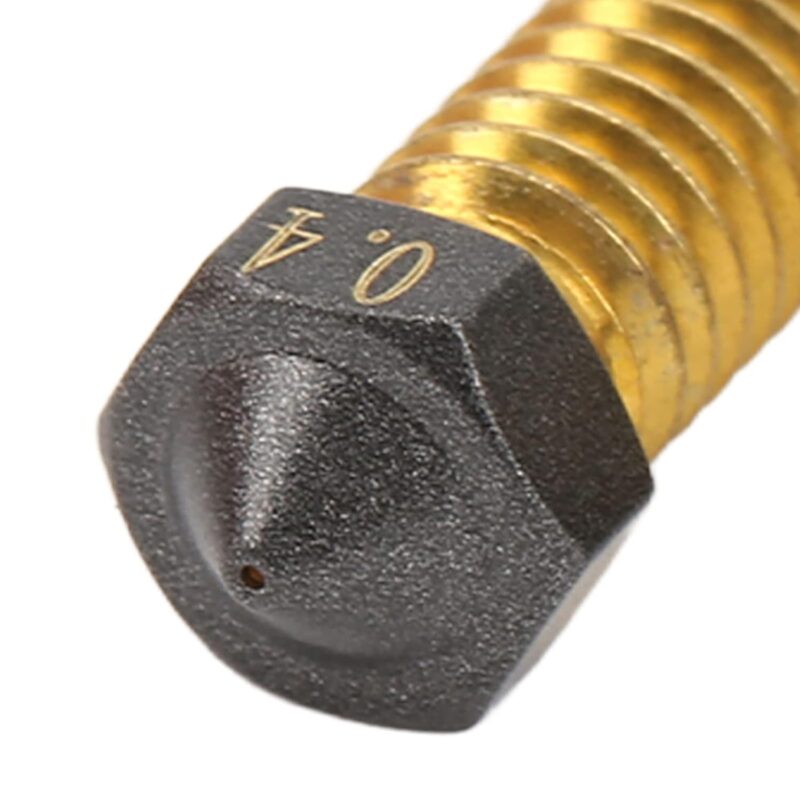 Brass volcano Teflon coated Hot End Nozzle Scratch Proof nozzle 0.4 (3) Brass volcano Teflon coated Hot End Nozzle Scratch Proof nozzle 0.4