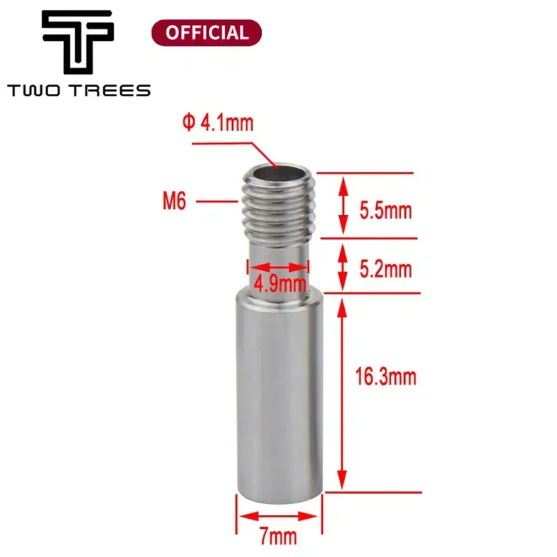 CR10 Ender 3 Special 4.1mm Throat Bowden Tube Long Thread For 1.75 mm Filament