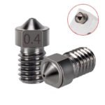 Hardened Steel Extruder Print Nozzle M6 0.4mm For 3D Printer E3D 1.75mm