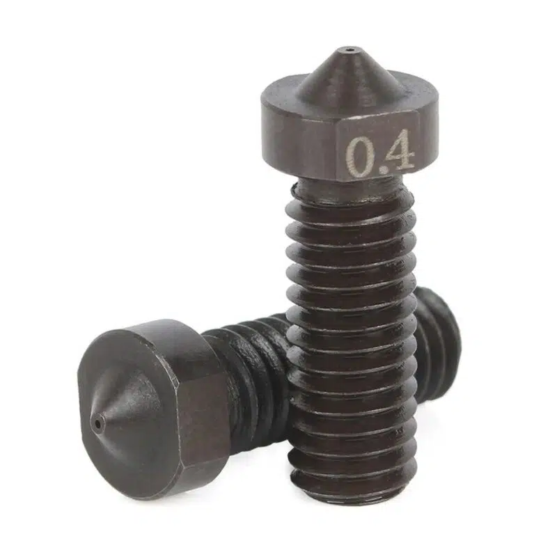 Hardened Steel Volcano Nozzle 0.4-1.75mm M6 For High Temperature 3D Print