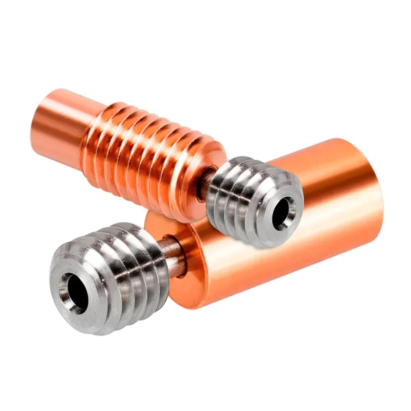 Metal Neck V6 Titanium Alloy Copper 3D Printer Nozzle Throat for CR10 E3D V6 (2) Metal Neck V6 Titanium Alloy Copper 3D Printer Nozzle Throat for CR10 E3D V6 (2)