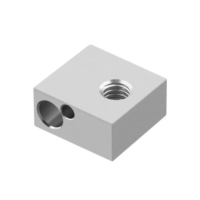 Twotrees MK8 Aluminium Heater Block For Print Head Hot End Heating Block 20x20x10 mm Twotrees MK8 Aluminium Heater Block For Print Head Hot End Heating Block 20x20x10 mm - Image 3
