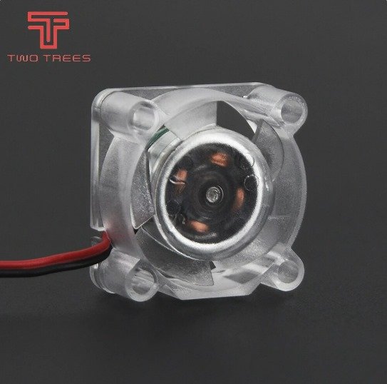 Twotrees Cooling Fan Transparent Mini Hydraulic Fan 3010 12V24V with LED Light Silent Exhaust Fan 3D Printer Parts