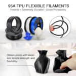 SUNLU TPU-Silk Black filament flexible