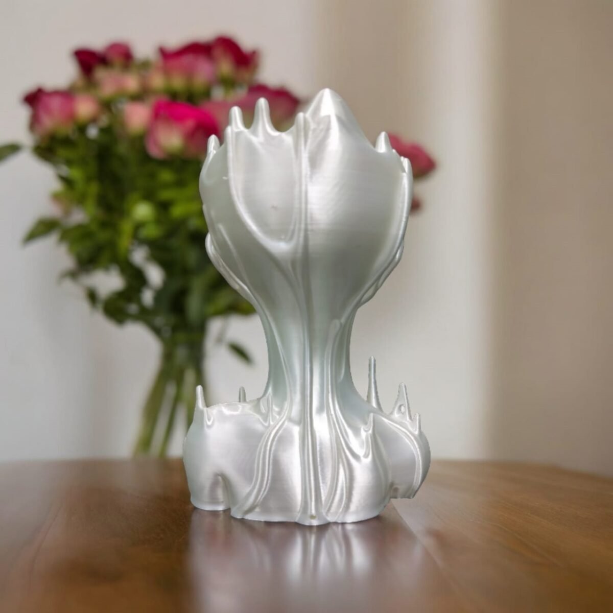 Melting Face Shape Vase,Table Centerpiece,Flower Pot home,office,living,decor Plastic Vase