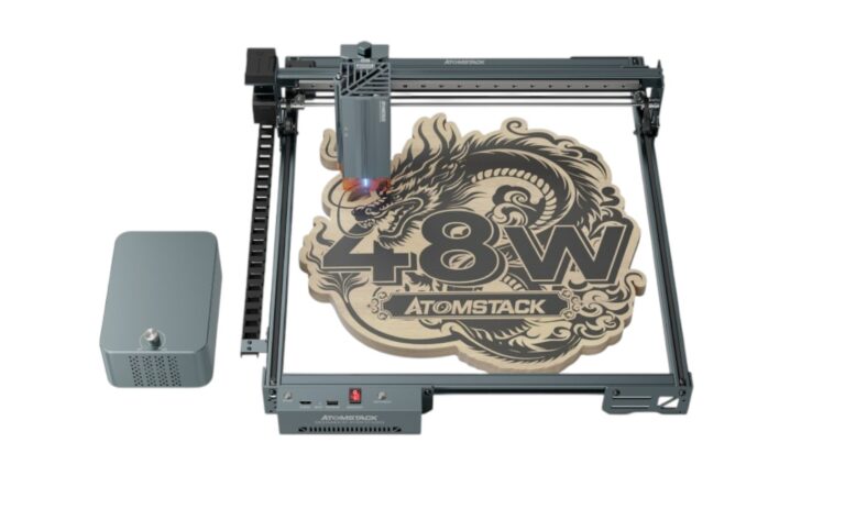 AtomStack A40 Pro V2 Laser Engraver with F60 Air Assist Kit
