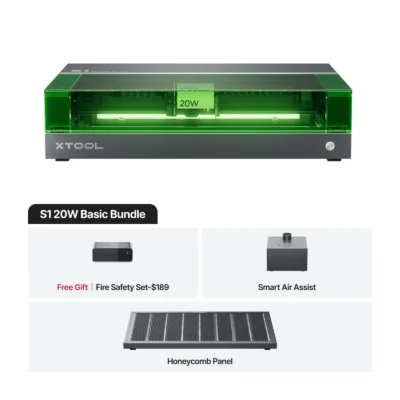 xTool S1 20W Enclosed Diode Laser Cutter Basic Bundle