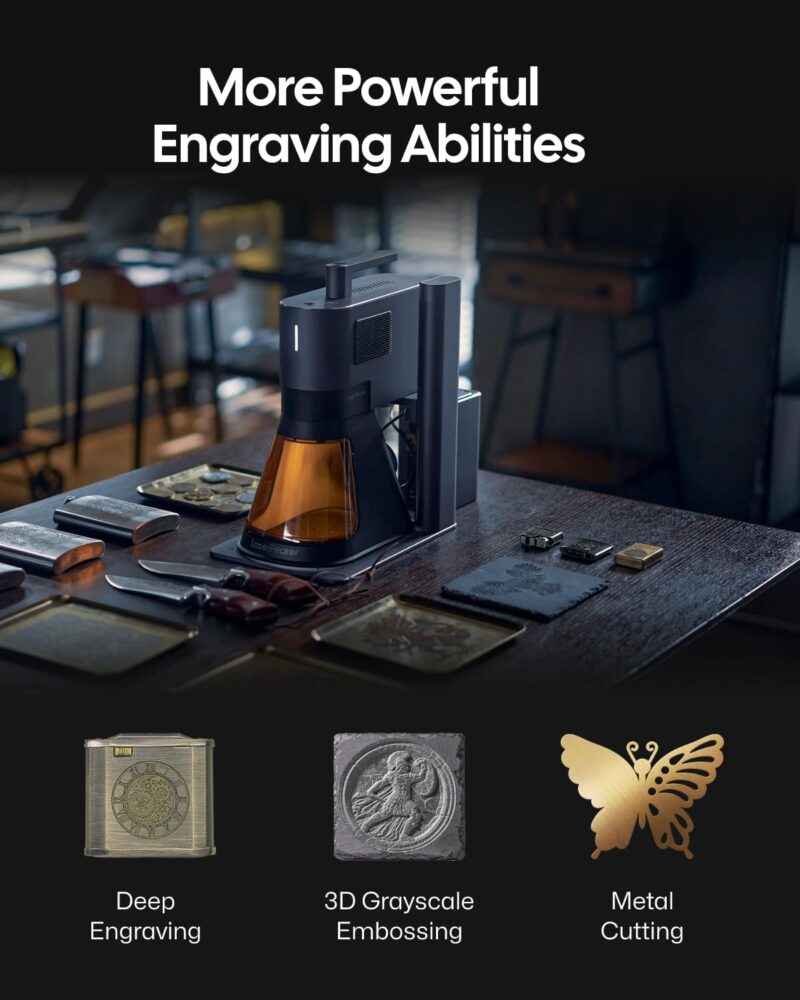 LaserPecker LP5  Smart 20W Fiber+Diode Laser Engraver - Image 5