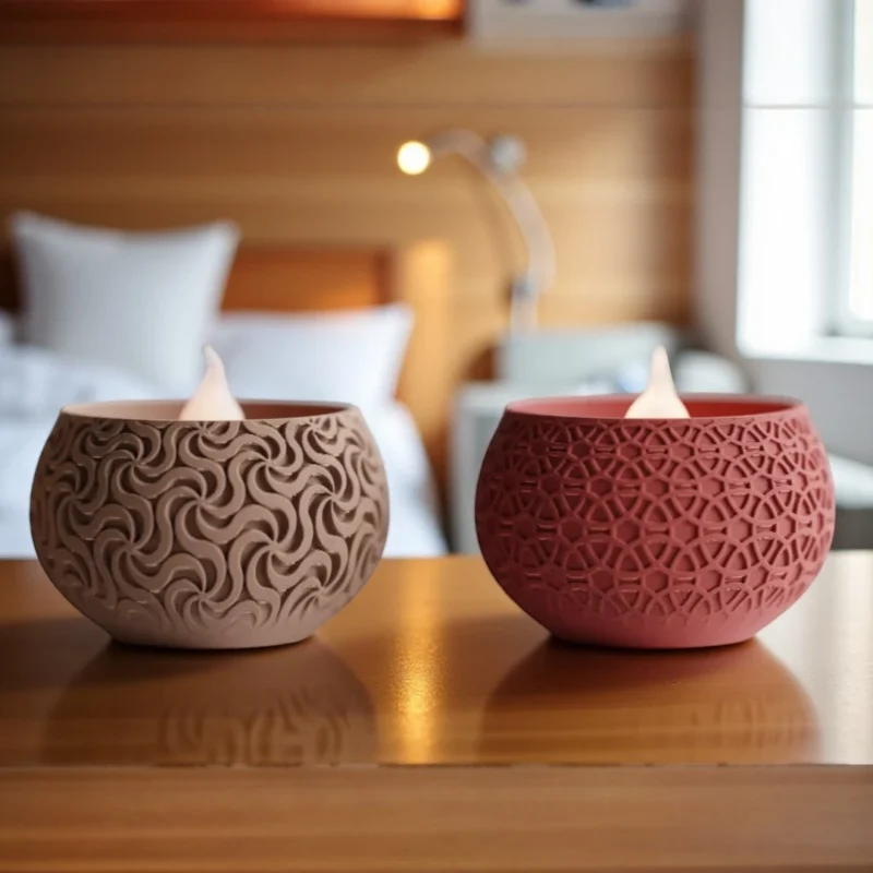 Candle-geo-style1-Photoroom.webp Tealight LED Candle geo style - Image 2