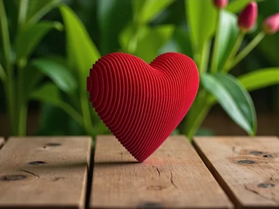 Heart Layered Sculpture