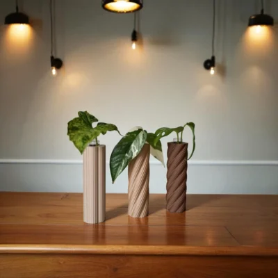 RootNest Plant Propagation Tube Vases, Test Tube Holder, Planter (Set Of 3)