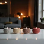 Tealight LED Candle geo style