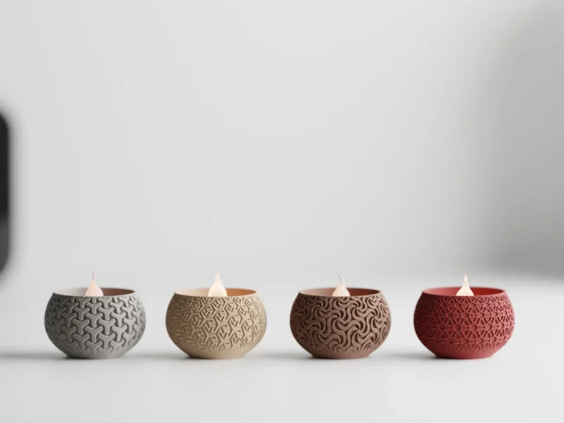 Tealight-LED-Candle-geo-style-image-2.webp Tealight LED Candle geo style - Image 3